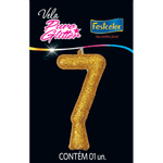 Vela Puro Glitter Dourada  635762