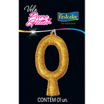 Vela Puro Glitter Dourada  635762
