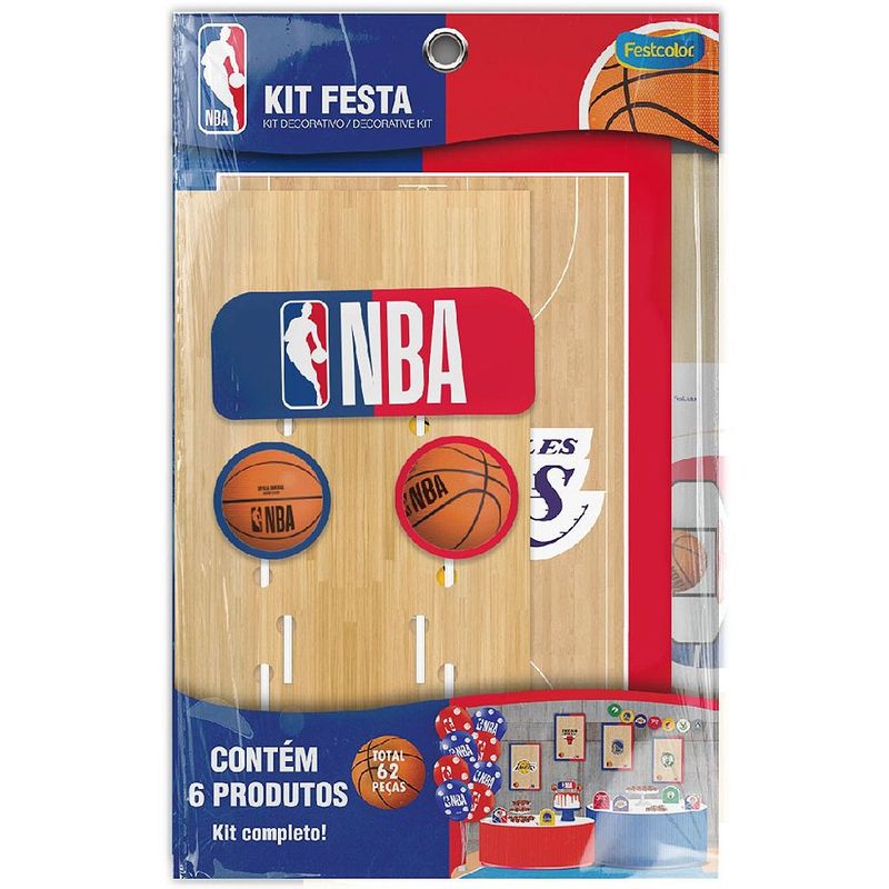 Kit Festa NBA com 62 itens - Festcolor
