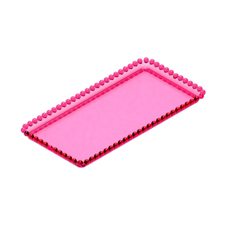 Bandeja Esfera Retangular 25X13 Rosa Neon  - Honor