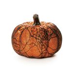 Abóbora Decorativa Laranja com Teia - 1 Un