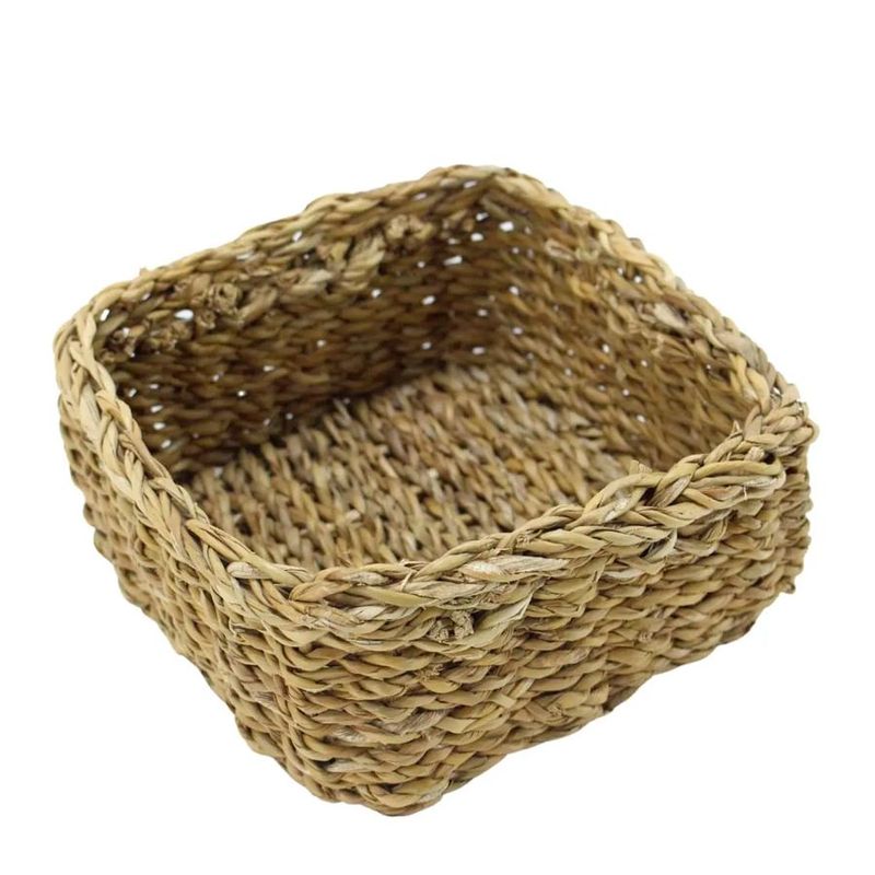 Cesta Decorativa Aimore de Seagrass - 22x22x10cm - 1 unidade - Rizzo