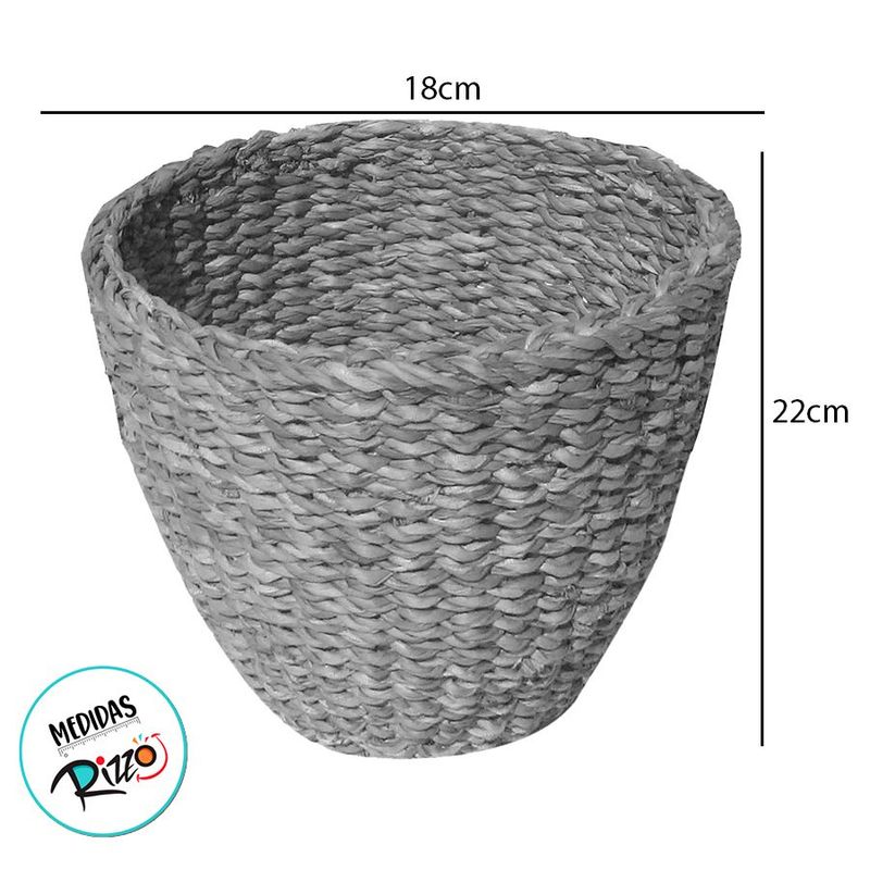 Cesta Decorativa Caue de Seagrass - 22x22x18cm - 1 unidade - Magazine 25