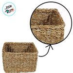 Cesta Decorativa Bage de Seagrass - 24x18x17cm - 1 unidade - Rizzo