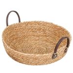 Cesta Decorativa Paracanas em Seagrass com alça - 35x35x8cm - 1 unidade - Rizzo