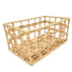 Cesta Decorativa Ikolen de Fibra Natural - 30x20x14cm - 1 unidade - Magazine 25