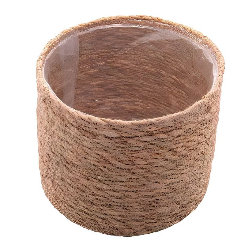 Cesta Decorativa Mayara de Seagrass com Forro Plástico - 20x20x18cm - 1 unidade - Rizzo