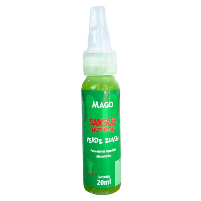 Corante Sangue Artificial Alimentício - Verde - 20ml - 1 unidade - Mago - Magazine 25