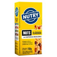 Barra de Nuts com Castanhas Brasileiras Nutry c/2 - Nutrimental.