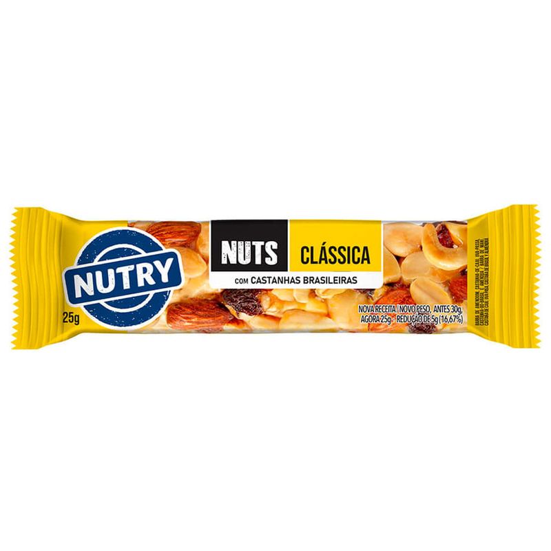 Barra de Nuts com Castanhas Brasileiras Nutry Clássica c/2 - Nutrimental