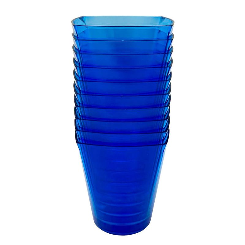 Copo Acrílico Azul 50ml c/10 - Descarfest