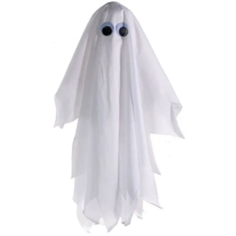 Enfeite Halloween Fantasminha Com Som e Movimento 50cm - 1 Un