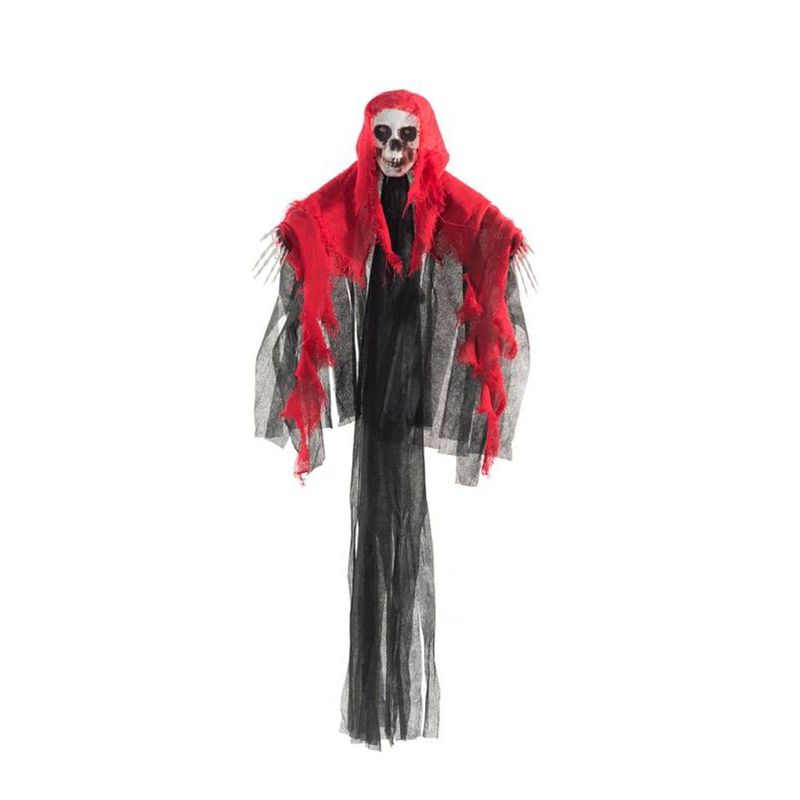 Caveira Fantasma Halloween Com Luz 95cm - 1 Un