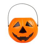 Balde Abóbora Halloween Laranja 17cm - 1 Un