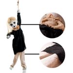 Boneca Enforcada Halloween Com Som, Luz e Movimento 90cm - 1 Un