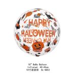 Balão Bolha Happy Halloween 45cm - 1 Un