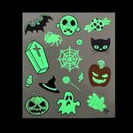 Tatuagem Halloween Diversos Brilha no Escuro - 5 Un