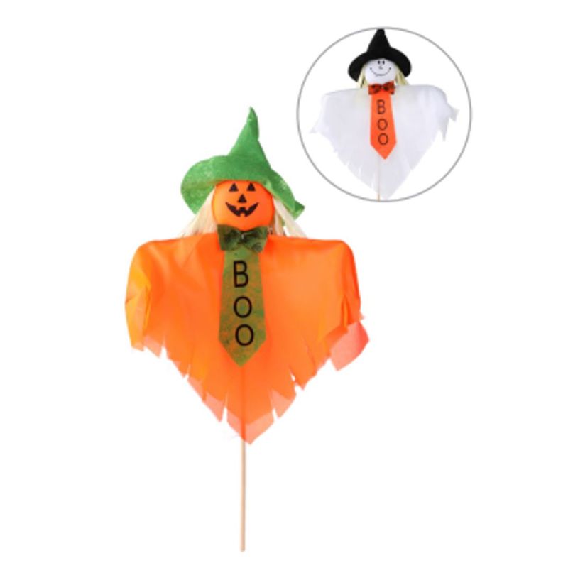 Enfeite Espantalho com Gravata Halloween Sortido 50cm - 1 Un