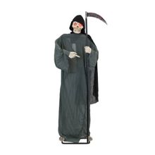 Boneco Morte de Foice Com Som, Luz e Movimento Halloween 1,85 Metros - 1 Un