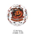 Balão Bolha Abóbora Halloween 45cm - 1 Un