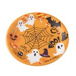 Prato Papel Halloween Boo 18cm - 10 Un