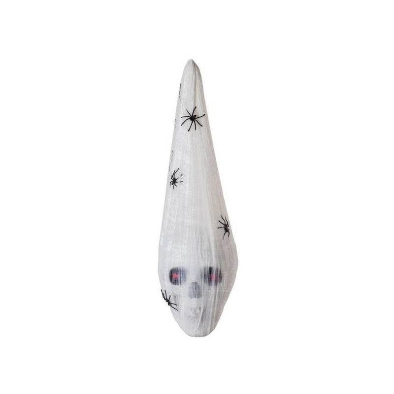 Cabeça de Caveira Halloween com Som e Luz 60cm - 1 Un