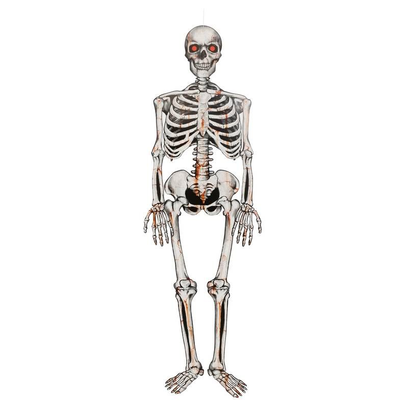 Caveira de Papel Halloween 1,35 Metros - 1 Un