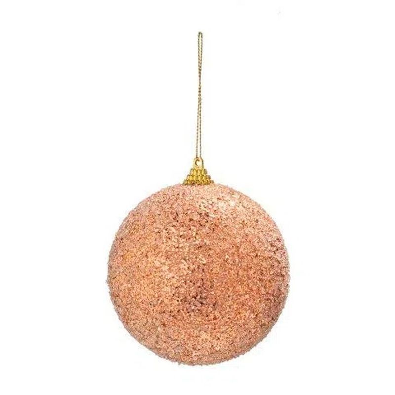 Bolas de Natal - Rose Gold - 10 cm - 4 unidades - Cromus - Magazine 25