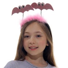 Tiara Morceguinho Rosa Infantil - Halloween