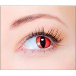 Lentes de Contato Halloween - Vermelho e Preto