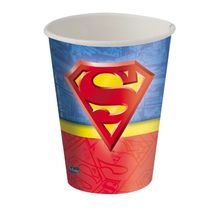 Copo Papel 200 ML 8 Unidades - Superman Geek - Festcolor