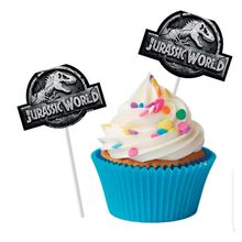 Bandeirinha para Docinhos 8 Unidades - Jurassic World 2 - Festcolor