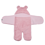 Saco de Dormir Para Bebê Mantinha Rosa de Ursinha  M