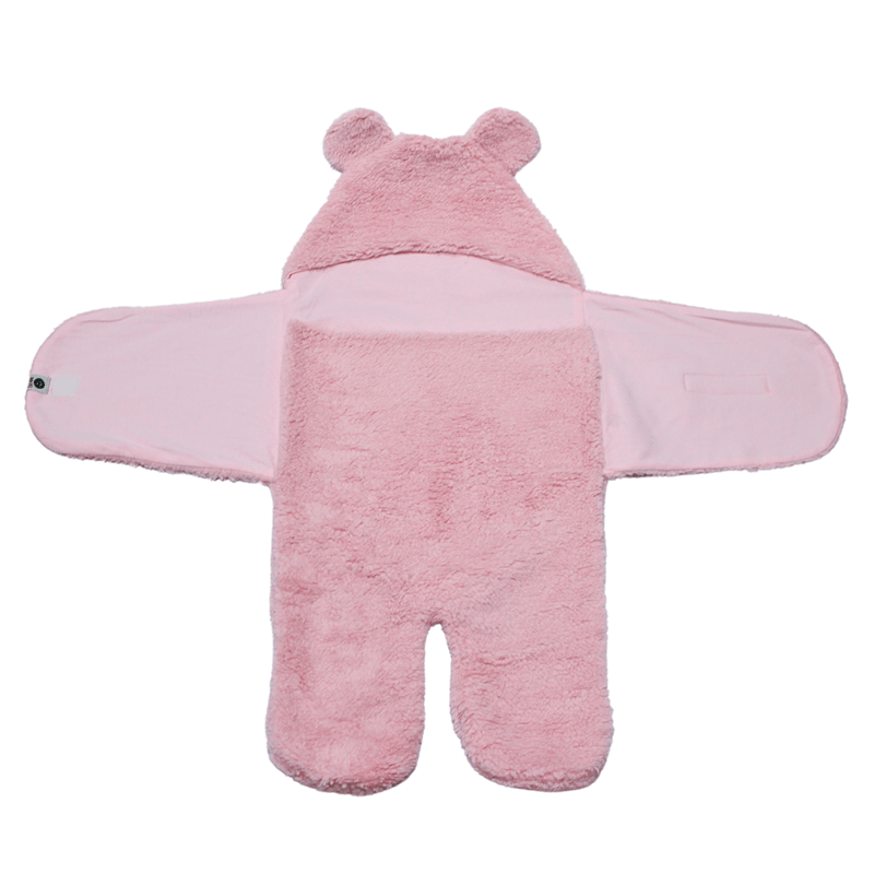 Saco de Dormir Para Bebê Mantinha Rosa de Ursinha  P