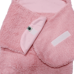 Saco de Dormir Para Bebê Mantinha Rosa de Ursinha  P