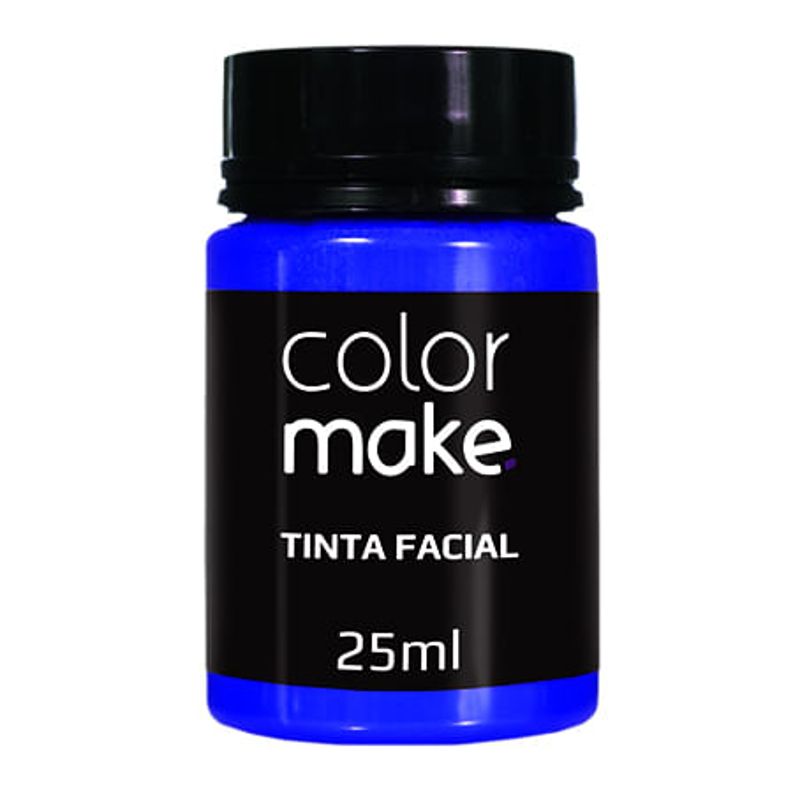 Tinta Facial Liquida Pote 25 ml Azul