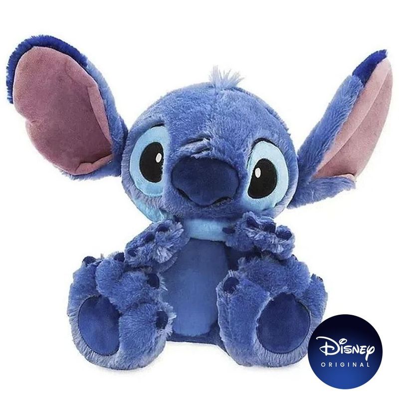 Pelúcia Disney Stitch Big Feet 45cm Lilo & Stitch - Disney Original - 1 Un - Magazine 25