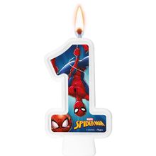 Vela Numeral Spider Man -  Regina Festas