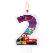 Vela Numeral Disney Carros -  Regina Festas