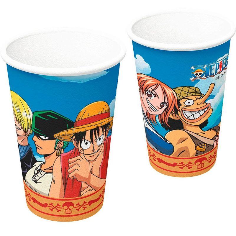 Copo Papel 200ml One Piece C/8 - Festcolor