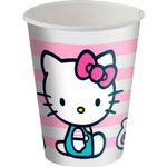 Copo Papel 200ml Hello Kitty com 8 - Festcolor