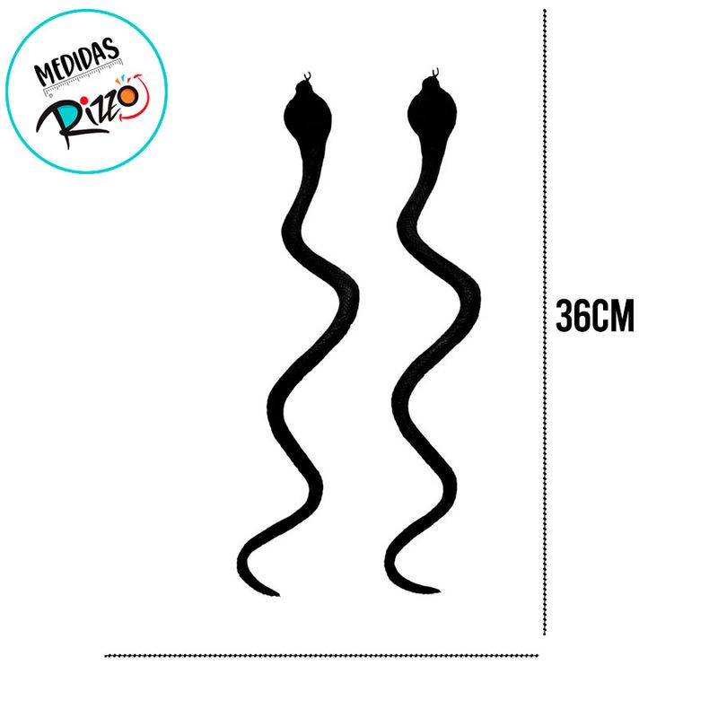 Kit Cobras Naja de Plástico - 36cm - 2 unidades - Magazine 25