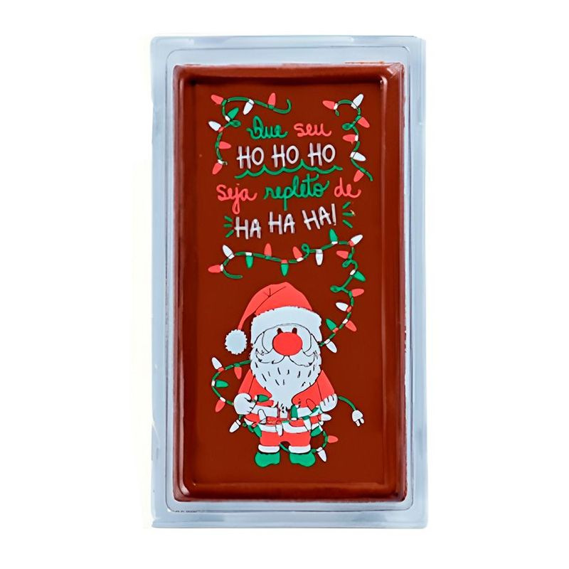 Blister Decorado com Transfer para Chocolate - Tablete - Feliz Natal - BLN018001 - 1 unidade - Stalden - Rizzo