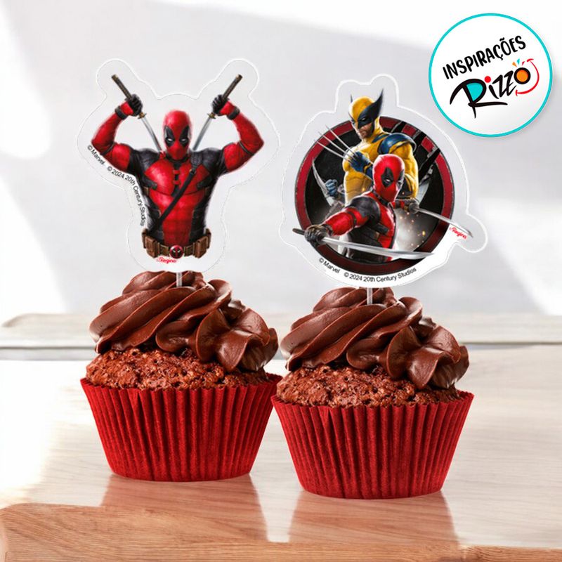 Pick Decorativo - Deadpool - 8 unidades - Regina - Magazine 25