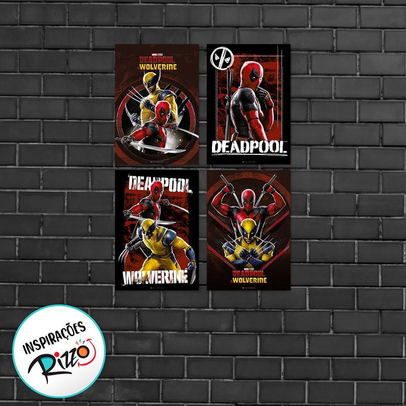 Cartaz Decorativo - Deadpool - 2 unidades - Regina - Magazine 25