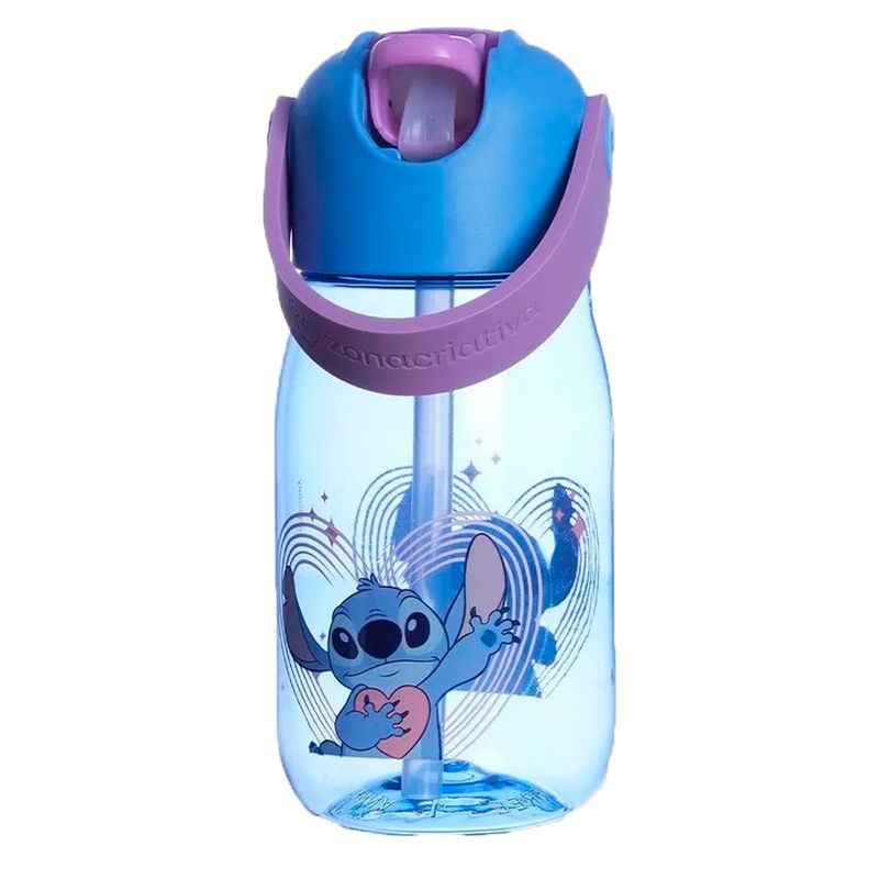 Garrafa Flip Infantil Stitch - 400ml - 1 unidade - Zona Criativa - Rizzo