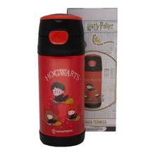 Garrafa Térmica com Canudo Hogwarts - 350ml - 1 unidade - Zona Criativa - Magazine 25