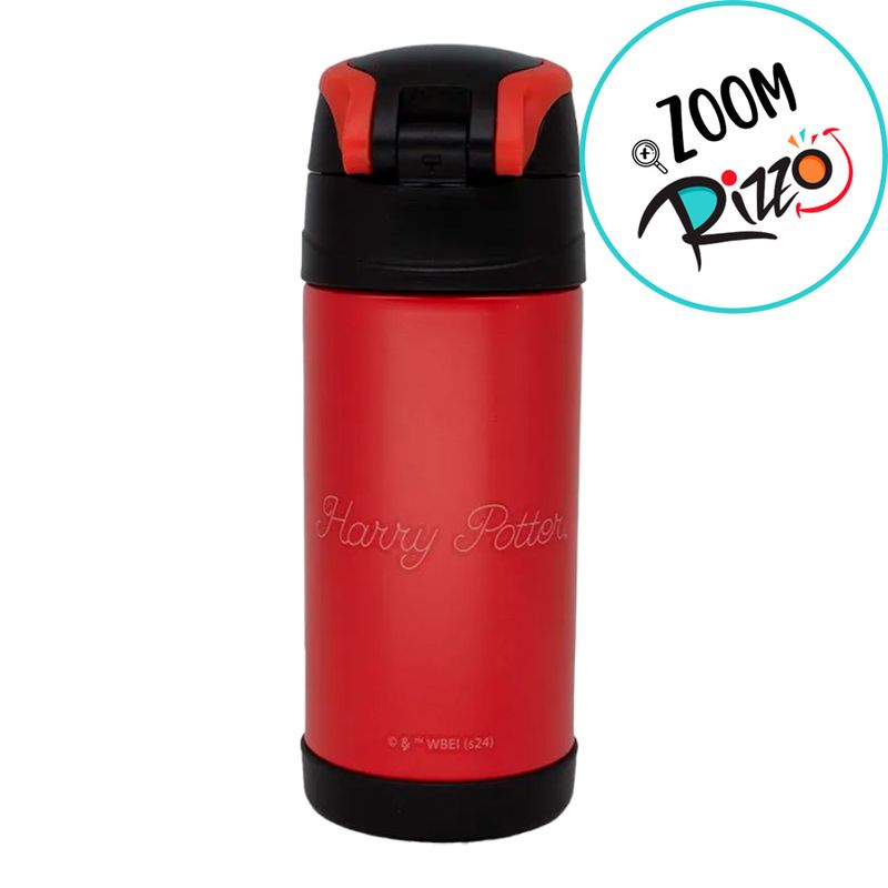 Garrafa Térmica com Canudo Hogwarts - 350ml - 1 unidade - Zona Criativa - Magazine 25