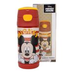 Garrafa Térmica com Canudo Mickey Mouse - 350ml - 1 unidade - Zona Criativa - Magazine 25