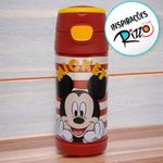 Garrafa Térmica com Canudo Mickey Mouse - 350ml - 1 unidade - Zona Criativa - Magazine 25